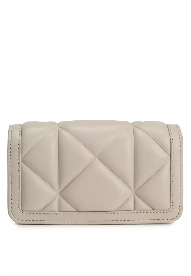 Quilted Embossed Crossbody Bag (nt)