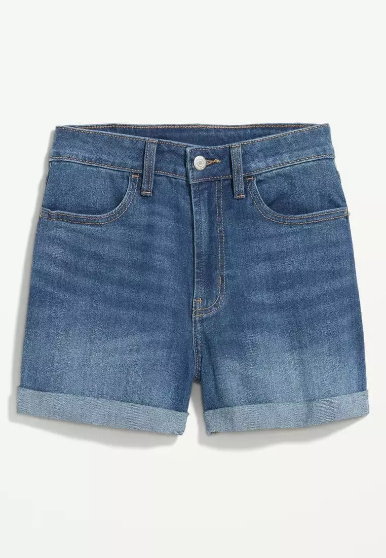 High-Waisted Wow Jean Shorts -- 3-inch inseam
