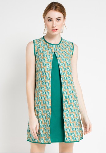 Jual Batik Indra Loka Sleeveless Dress Kelir Original Zalora Indonesia