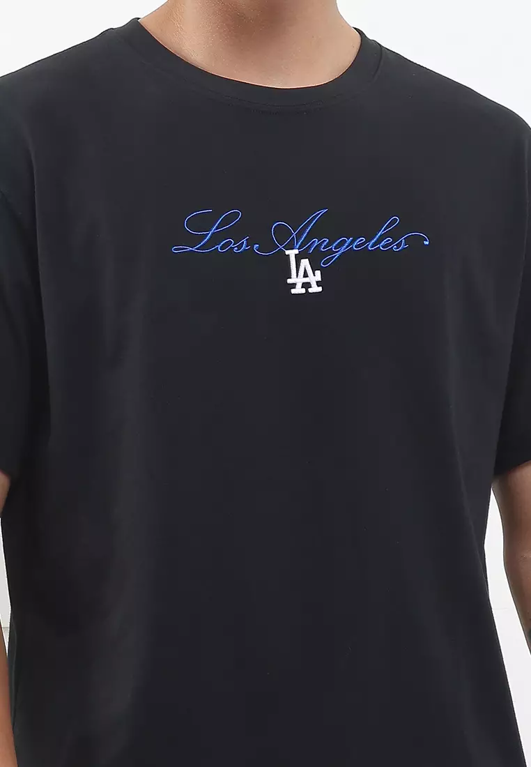 Short Sleeve Tee Los Angeles Dodgers Cross Panels Script