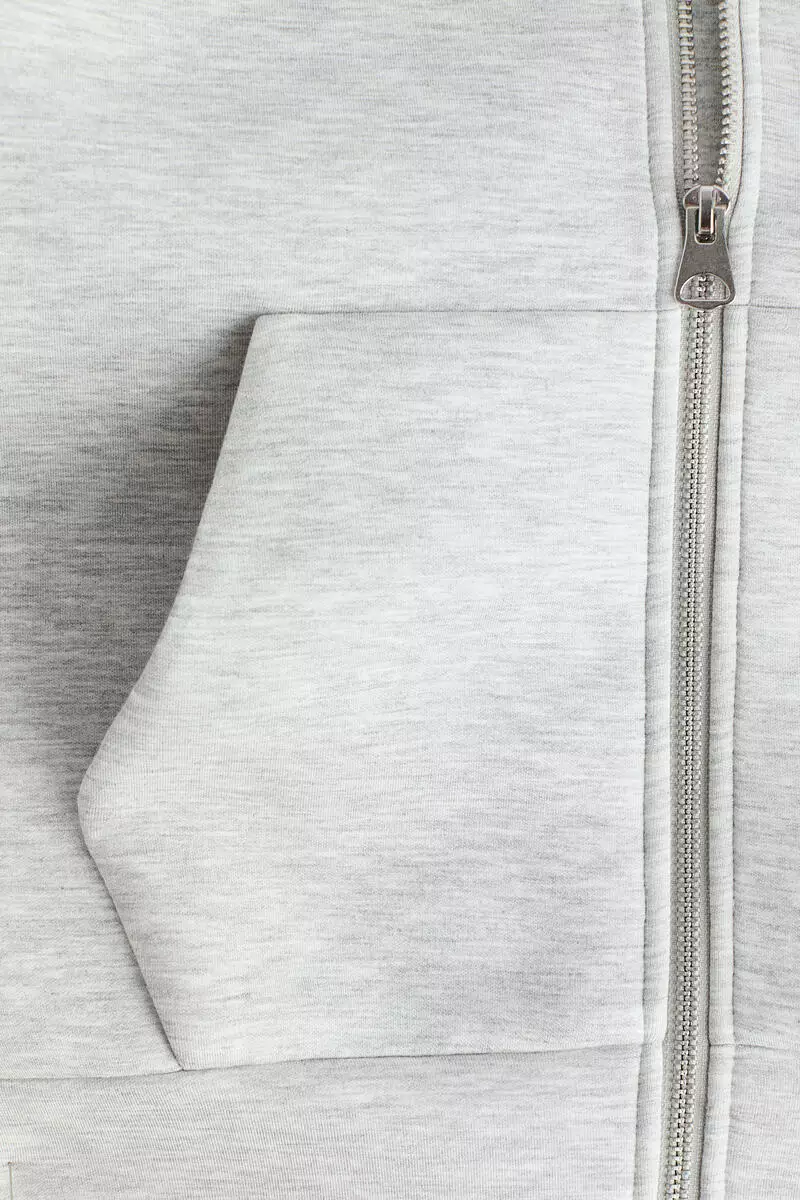 Scuba zip-through hoodie
