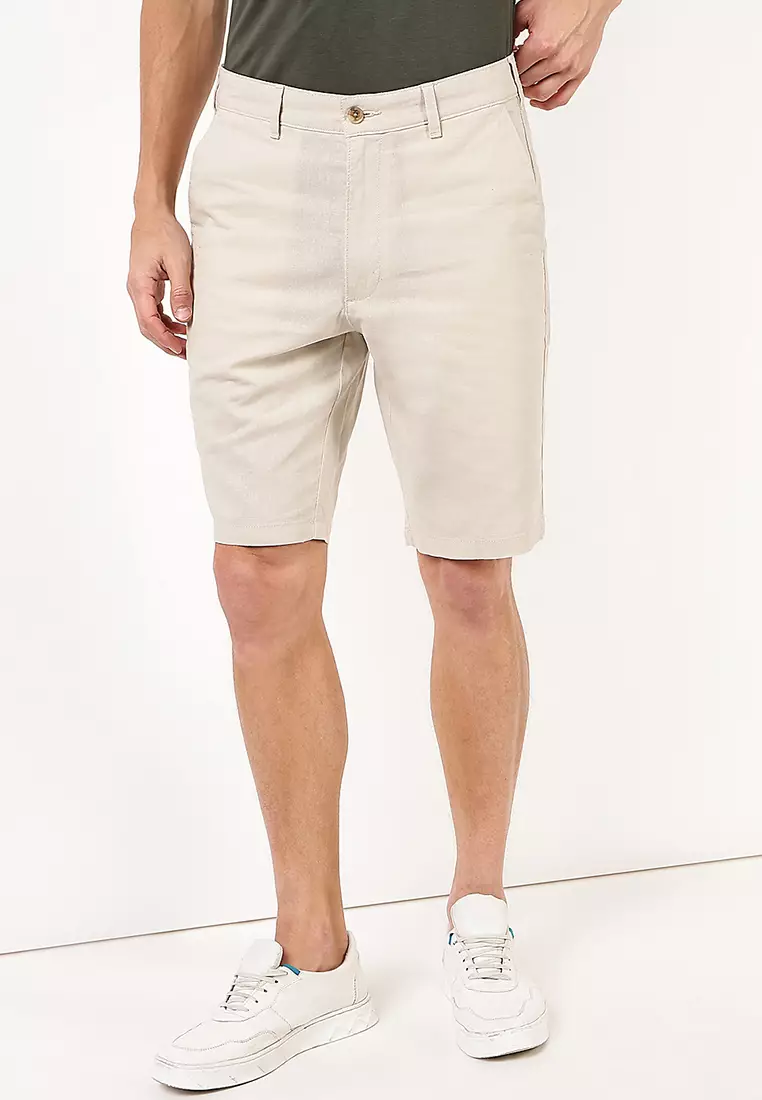 Linen Blend Chino Shorts
