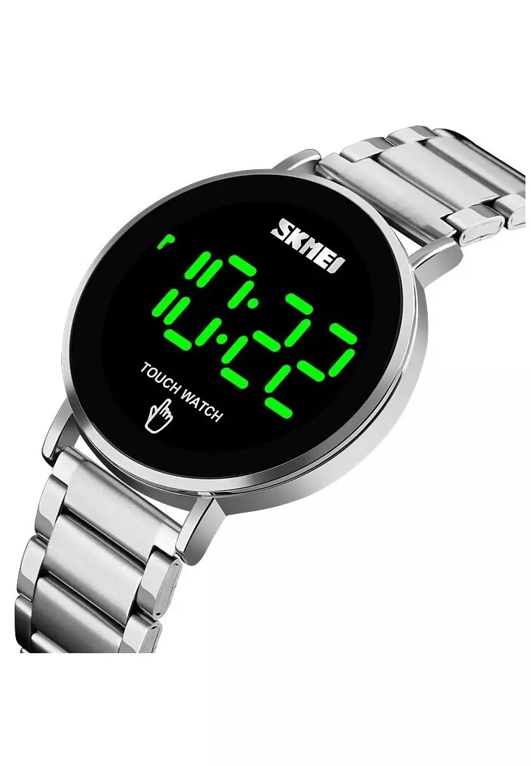 Jam Tangan Sporty Digital Pria Strap Tali Material Stainless Steel AN14 ORIGINAL