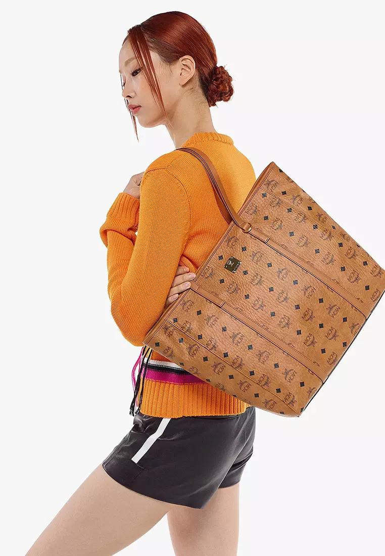 Aren Top-Zip Shopper in Visetos