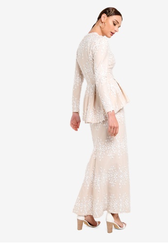Zalia jacquard deals peplum kebaya