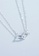 ZITIQUE silver Women's Interlocking Horseshoe Necklace - Silver 77DDFAC37C4266GS_2