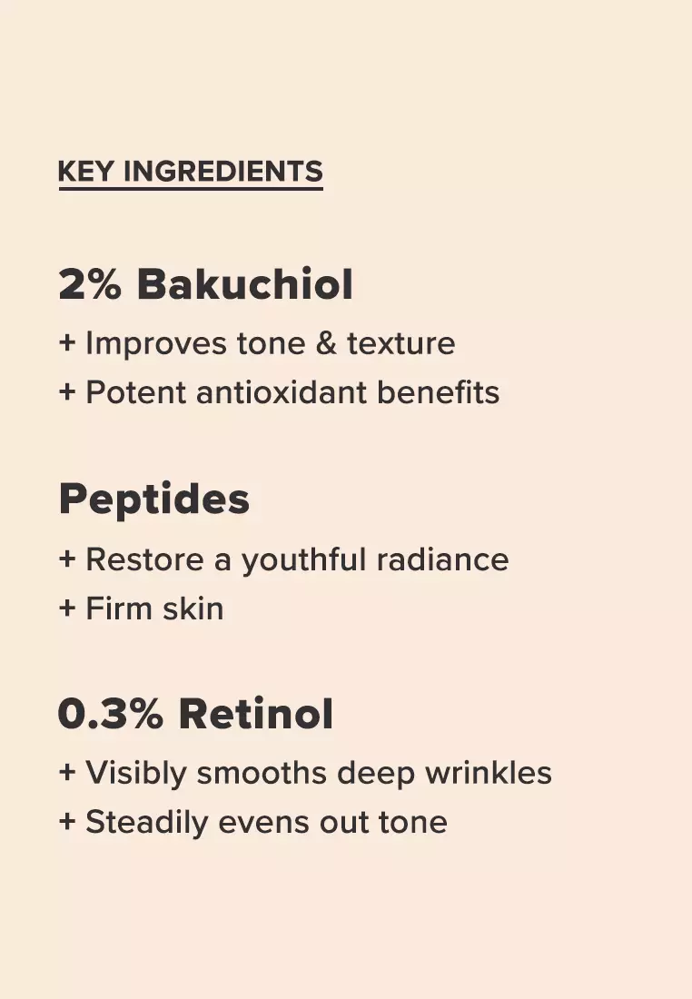 Clinical 0.3% Retinol + 2% Bakuchiol Treatment 30 ml