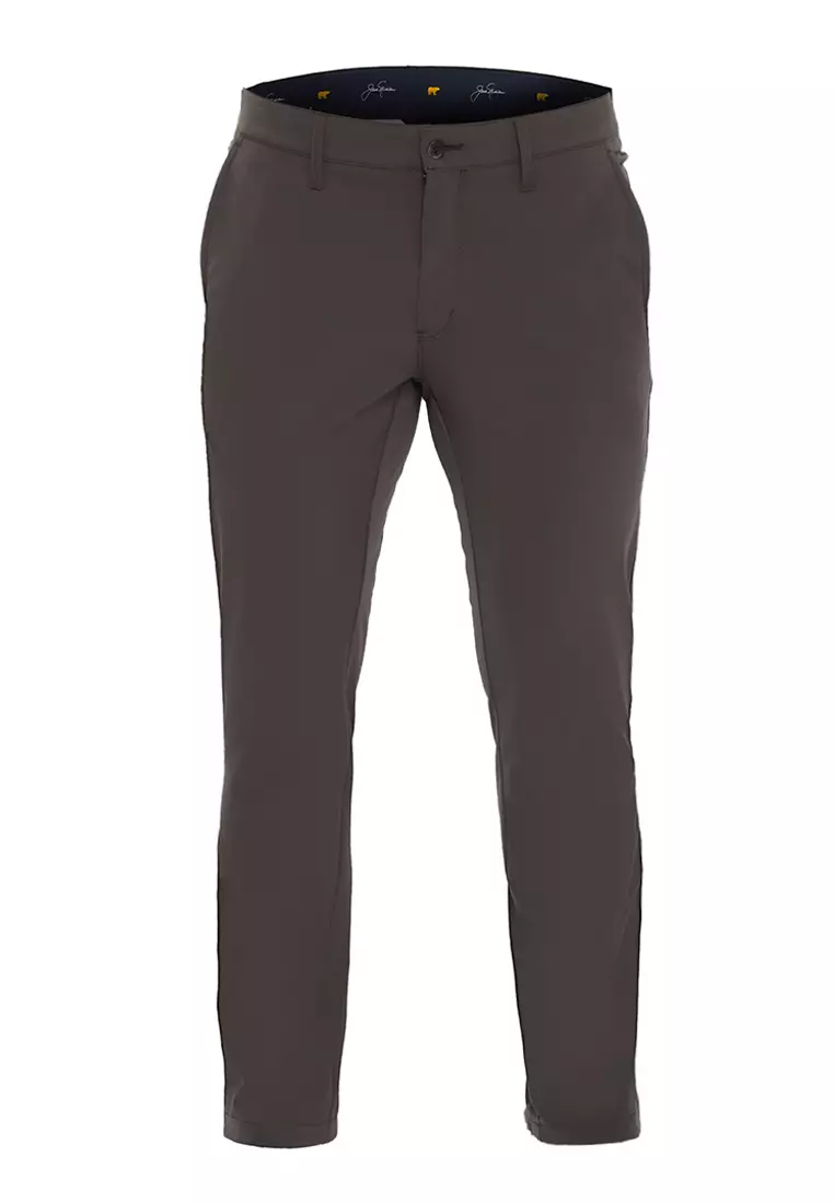 Jack Nicklaus Nordic Celana Panjang Pria Slim Fit Charcoal
