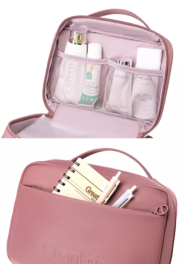 Waterproof Zippered Toiletry Pouch Travel Makeup Bag For Women