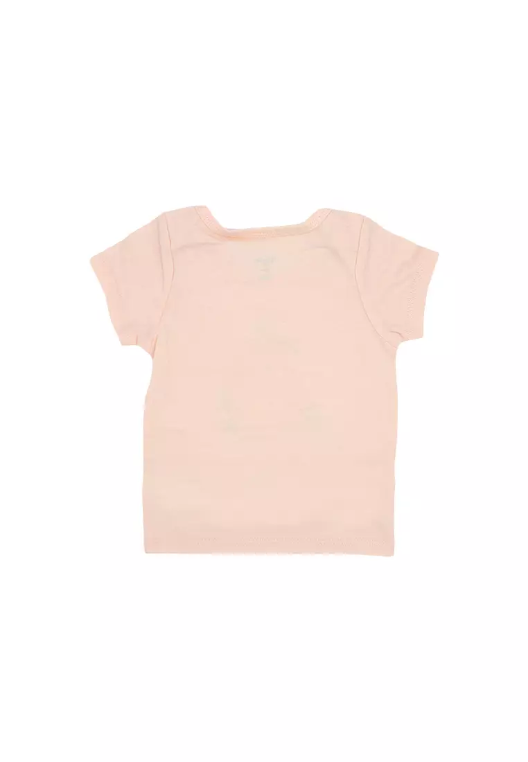 Licensed Newborn Essentials Regular T-Shirt Pack of 3 "Marie,Dumbo & Bambi" - Sweetcorn/Tropical/Orchid