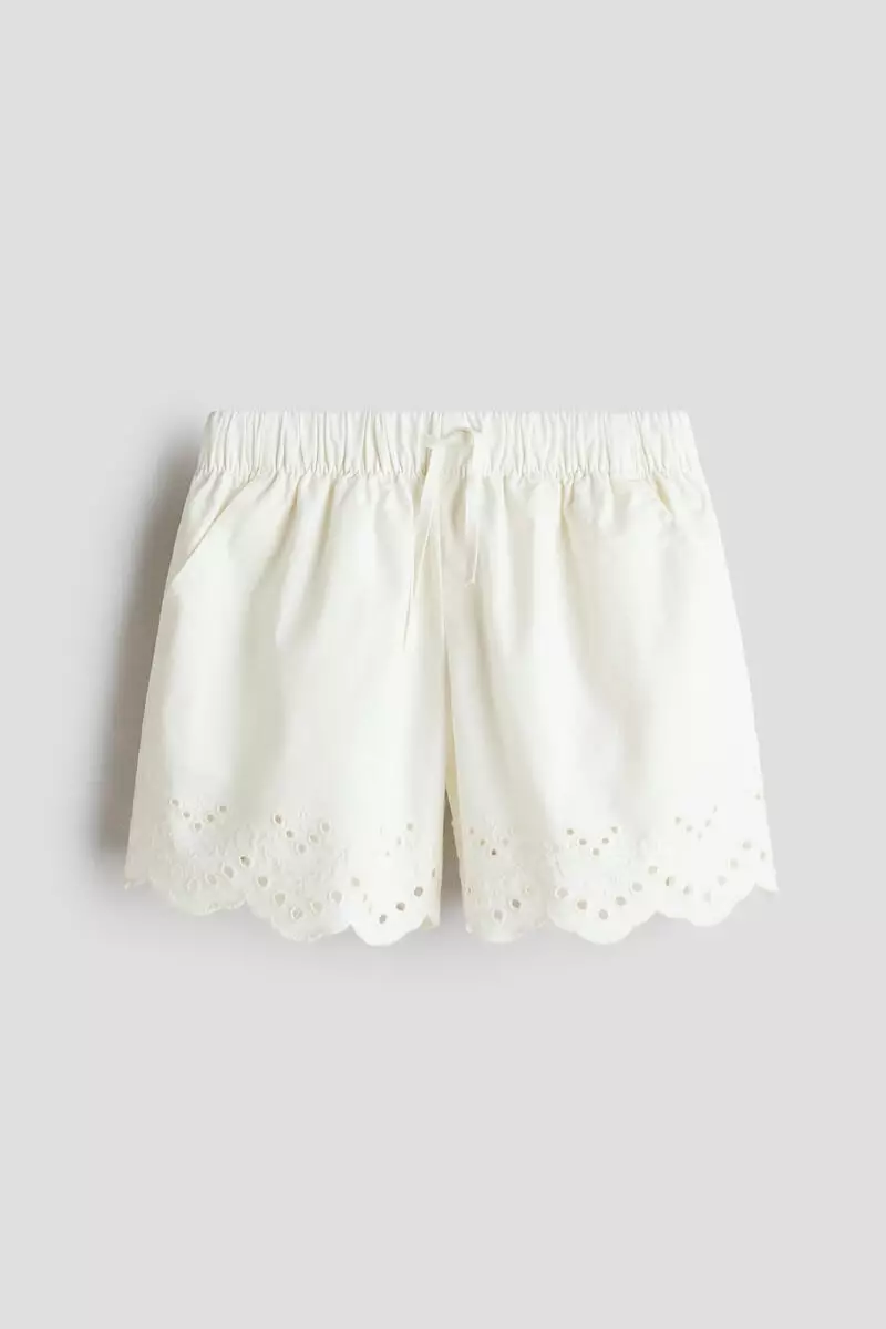 Broderie-anglaise shorts
