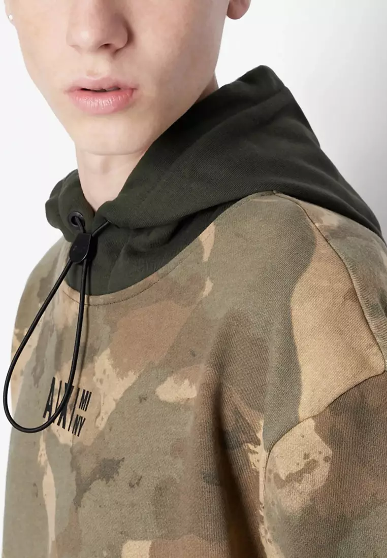 Armani clearance camo hoodie