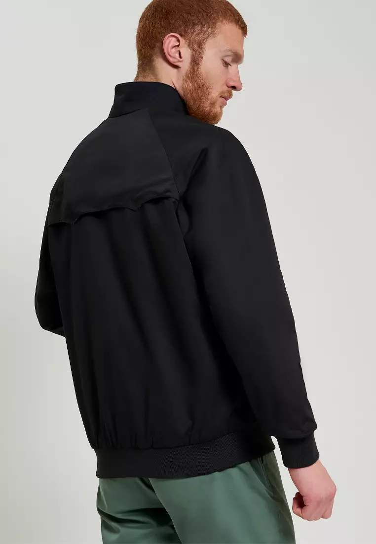 Signature Check Lined Harrington Jacket