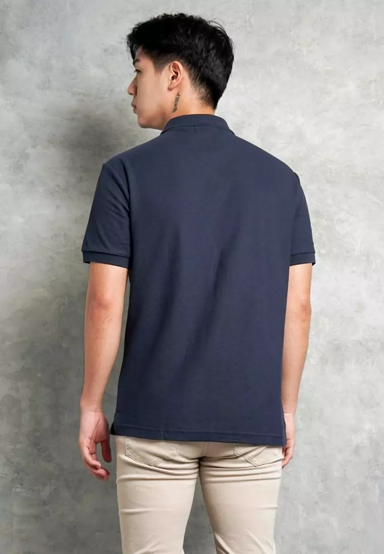 Kale Park Navy / Kaos Polo Pria Lengan Pendek Kerah / Polo Shirt Slim Fit