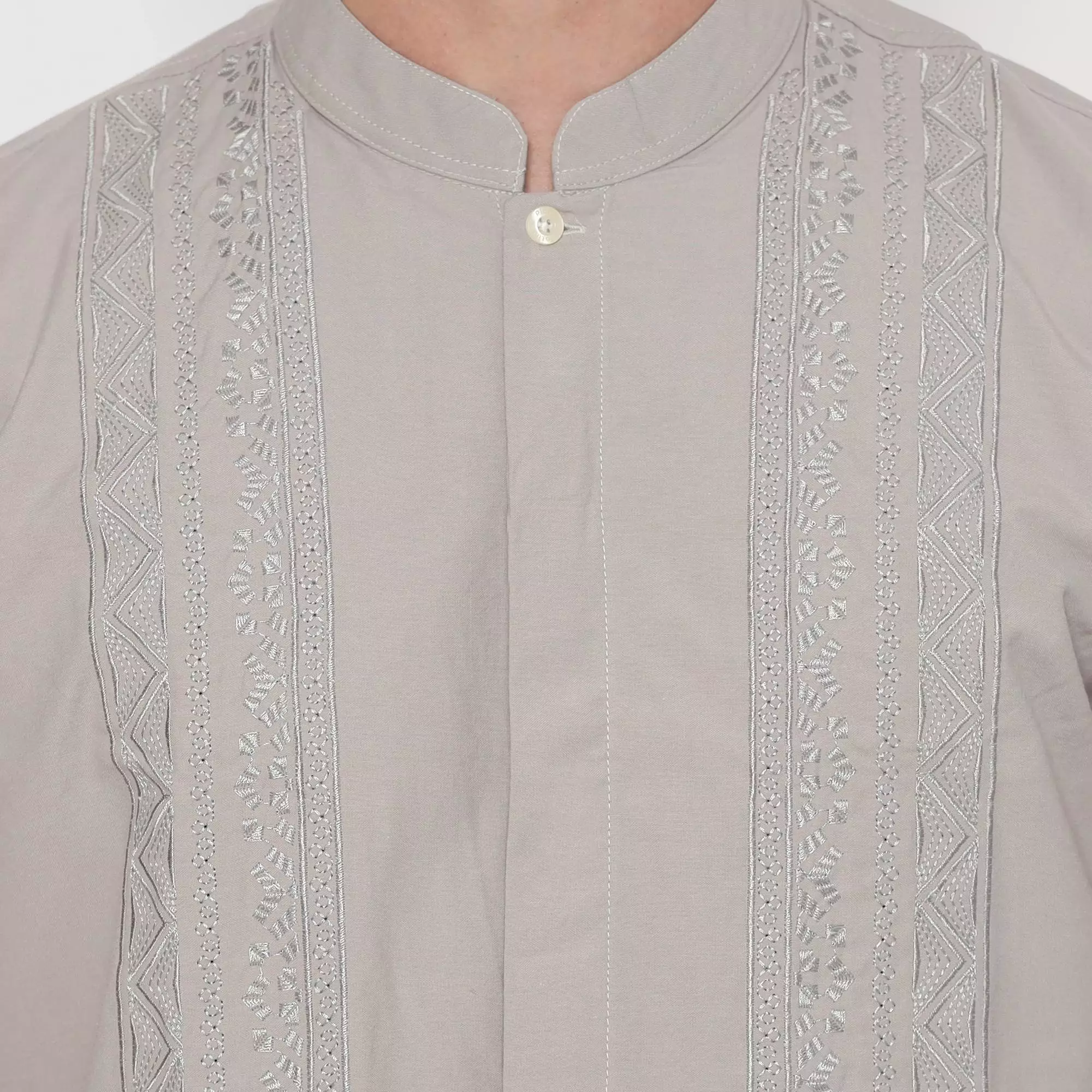 Platini Kemeja Koko Pria Lengan Pendek Katun Abu 931232