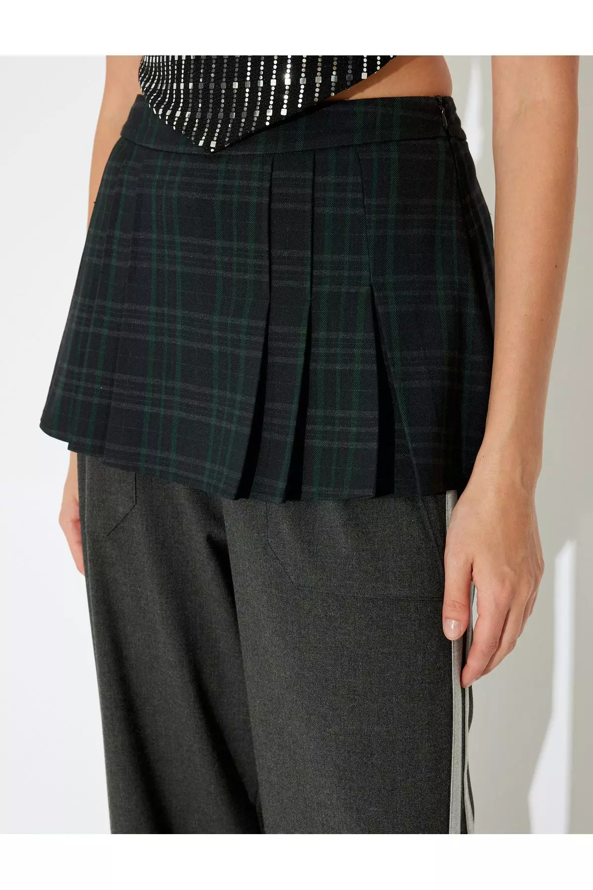 Miss Patina Tartan Pleated Skirt Uk Tartan Hot Sale Pleated Skirt