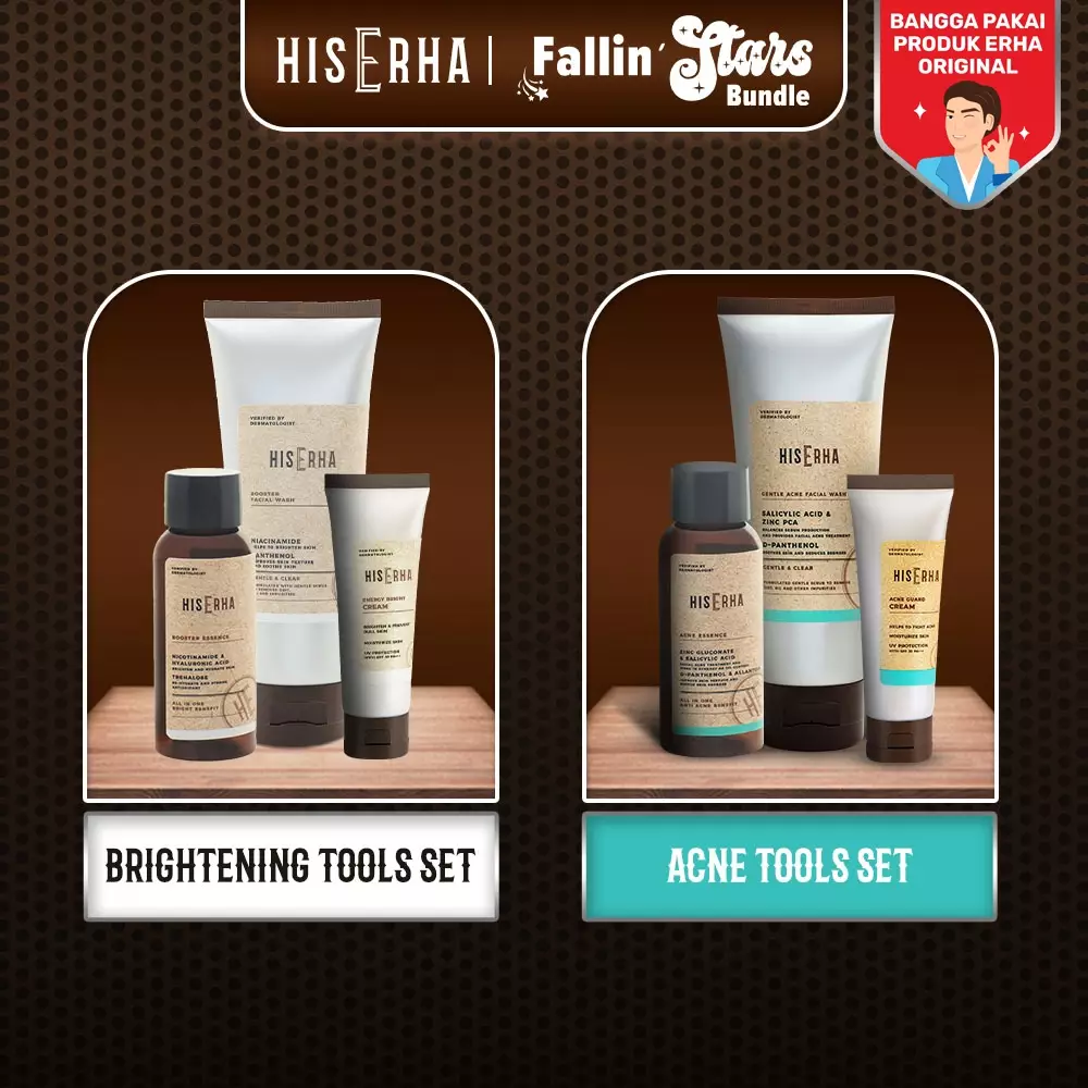 His Erha Acne Tools - Paket Perawatan Wajah Pria