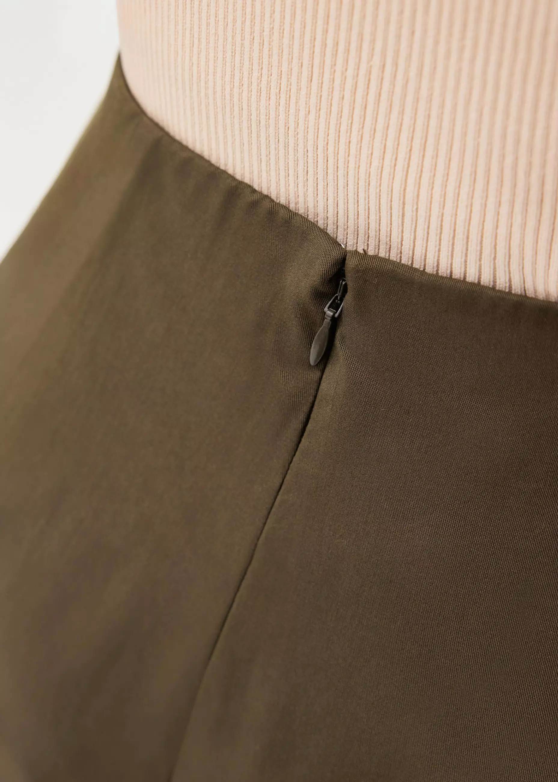 Celana Panjang Wanita - Lyocell Front Twist Mid Waist Wide Leg Pants