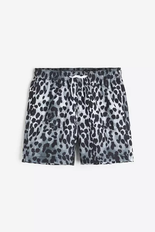 Patterned swim shorts