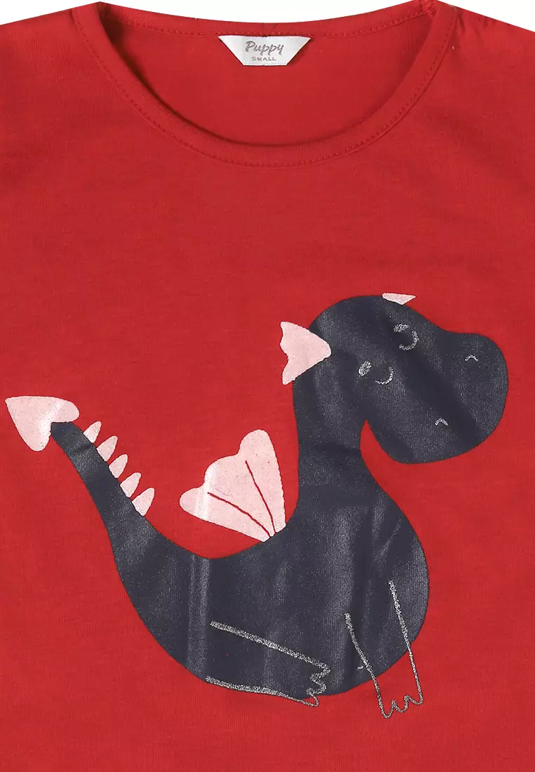 Pyjama Pijama Baju Tidur Kids Children Anak Cewek Short Sleeve Short Pants Sleepwear