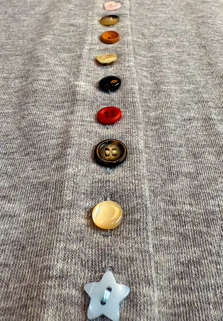 Multi Button Angora Cardigan