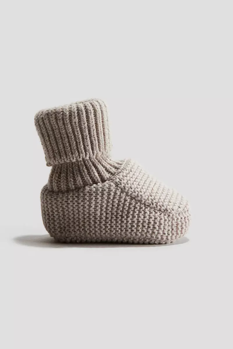 Discount on H&M  shoes - SKU: Cotton-knit bootees