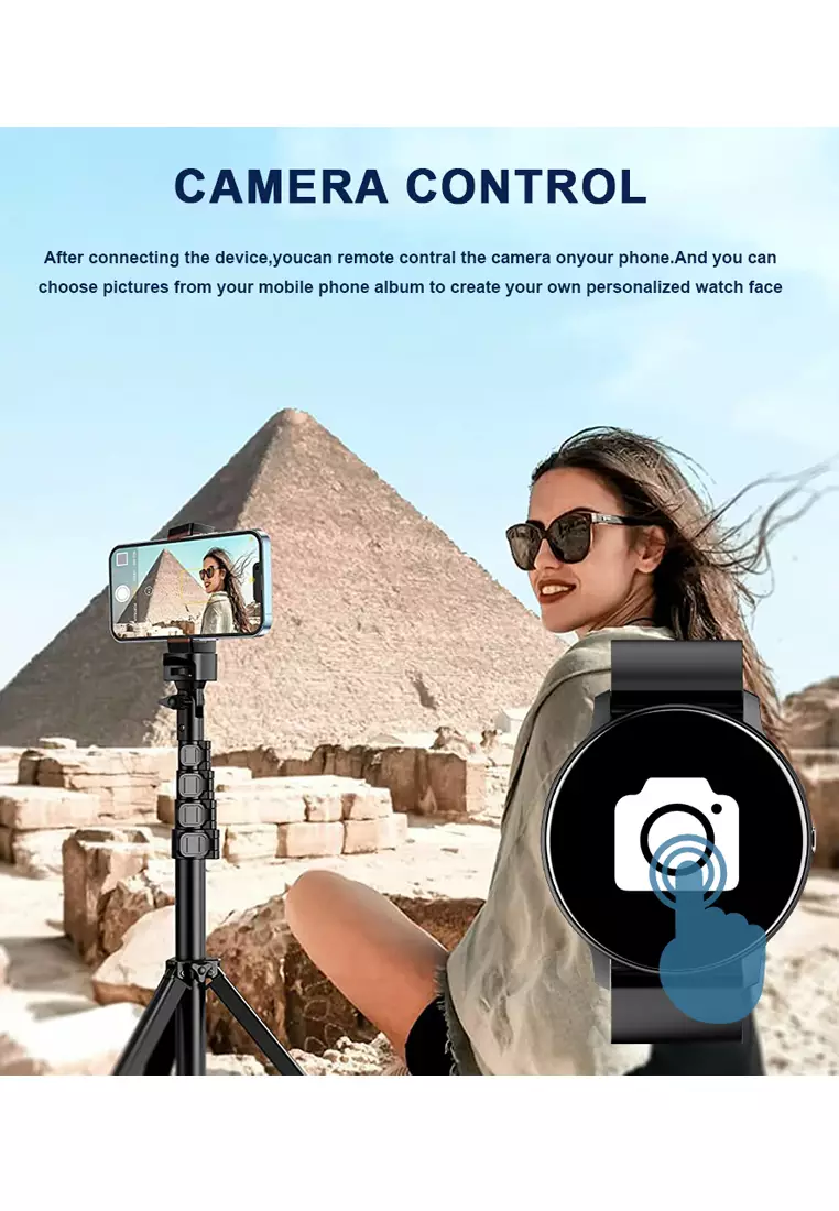 SmartWatch ZL02D Layar Terang 1.28'' Anti Air IP67 Olahraga Pemantauan Tidur dan Detak Jantung Jam Tangan Pria Wanita pink dengan tali jam gratis