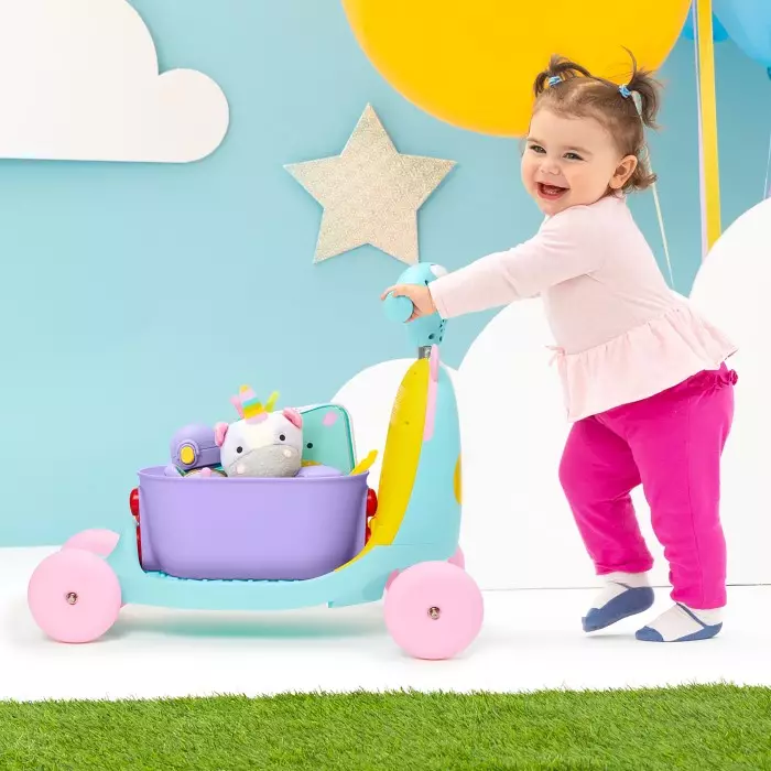 Skip Hop 3in1 Zoo Ride On Toy - Mainan Bunyi Kendaraan Skuter Anak (Fox)