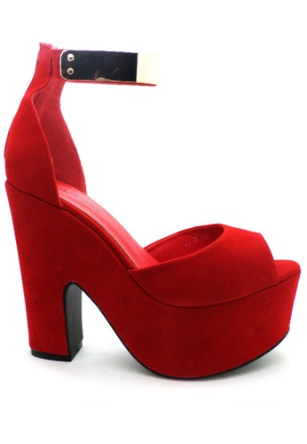 Emily Dillen 8796 Red Suede