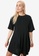 Trendyol black Short Sleeve Pleated Swing Dress E284DAA7F3FC19GS_1