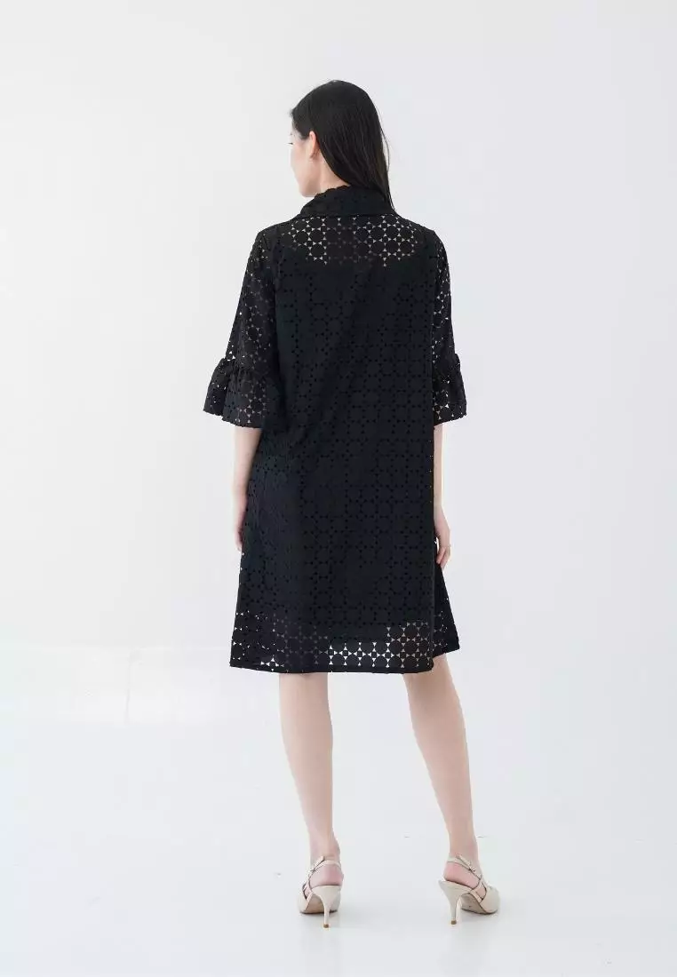 Mille fleur Party Dress Ji Yeon black