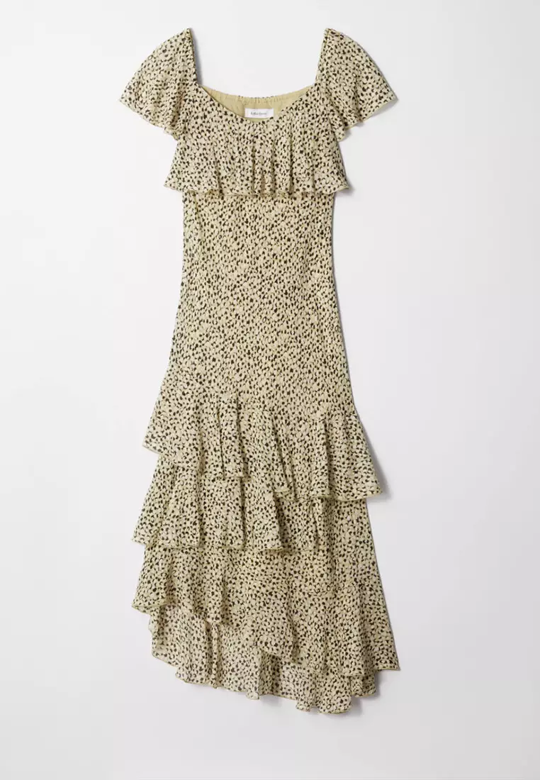 Ruffle Midi Dress