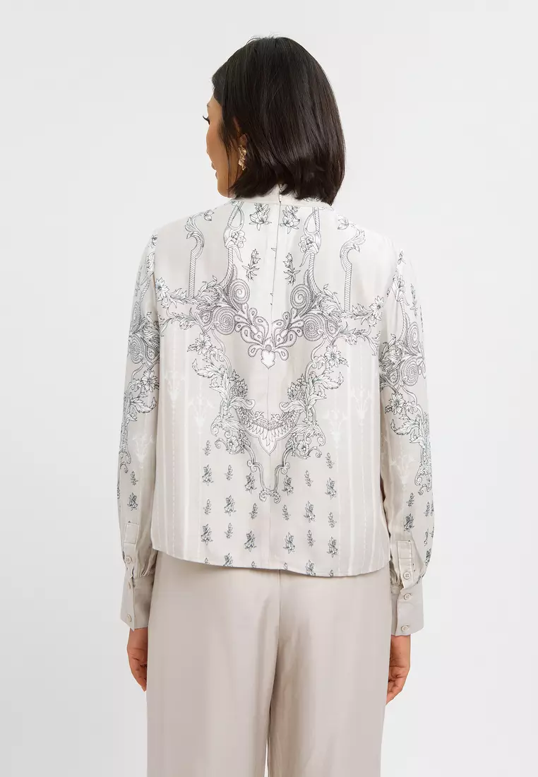 Minimal Top Saida Smoke Grey