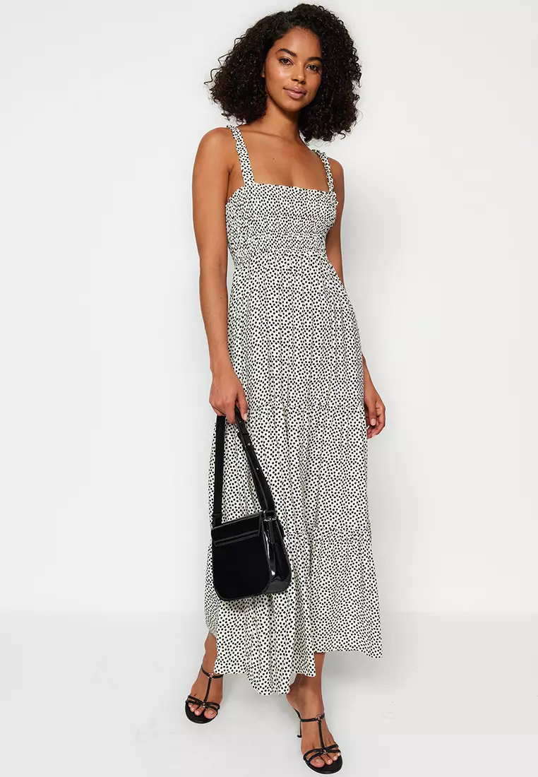 Polka Dot Dress with Straps