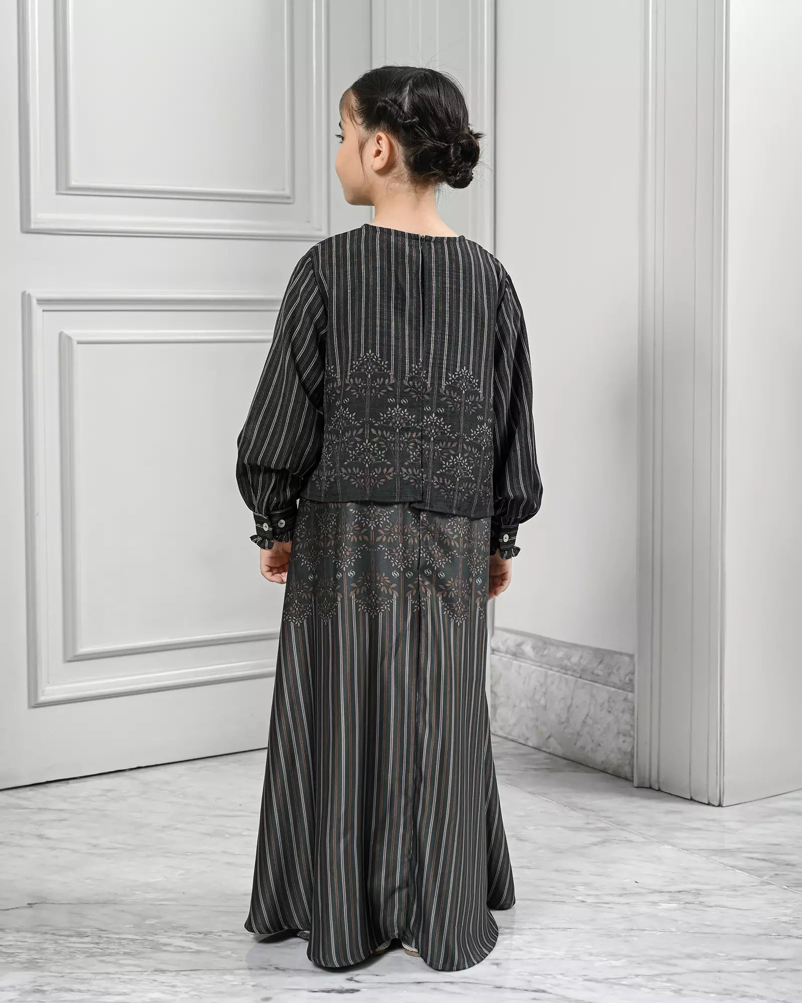 Geulis.id KIDS HANALIKA MAXI DRESS / DRESS ANAK / BAJU LEBARAN - EMERALD