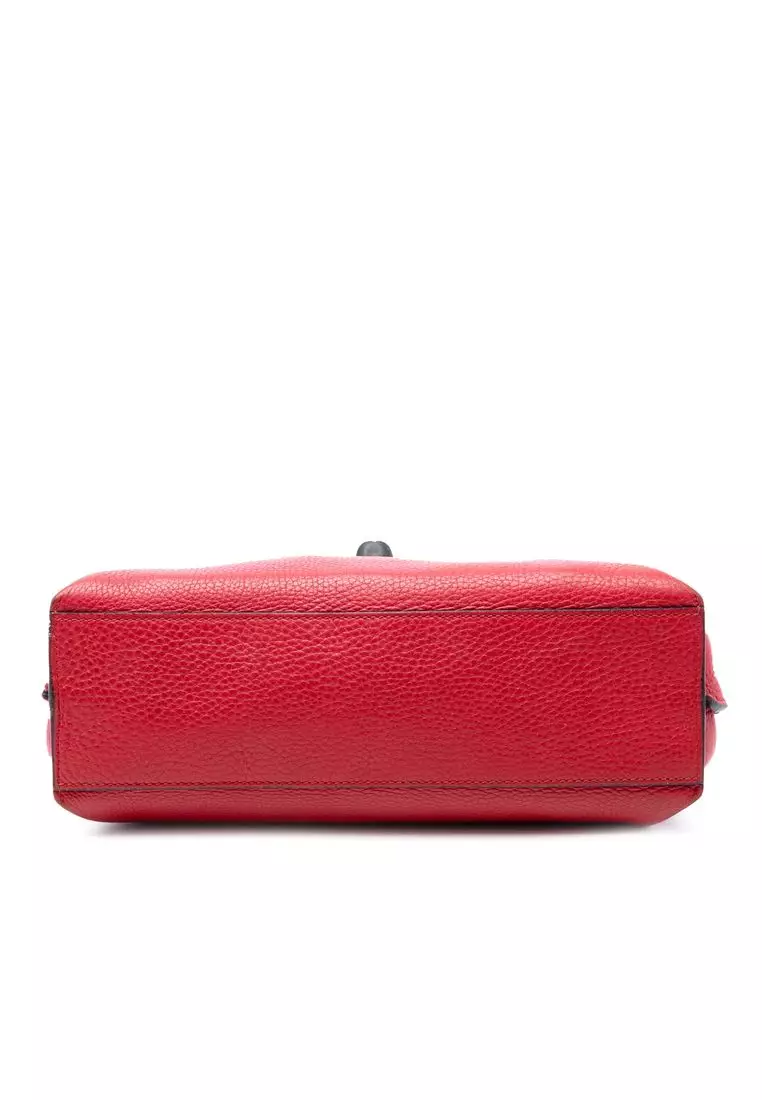 Pre-Loved Gucci Small Calfskin Bamboo Daily Satchel