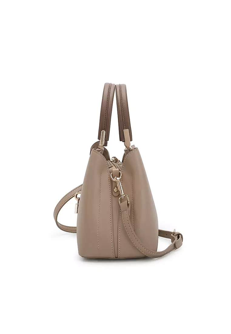 Women's Top Handle Bag / Sling Bag / Crossbody Bag (Tas Selempang / Tas Tangan) - Cokelat