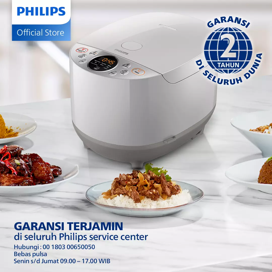 Jual Philips Philips Digital Rice Cooker / Magic Com HD4515/30 1.8 L
