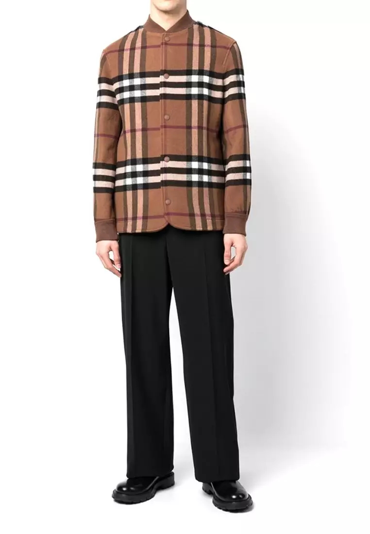 John Lewis Barbour Horrow Jacket Burberry Brown Check Wool Coat