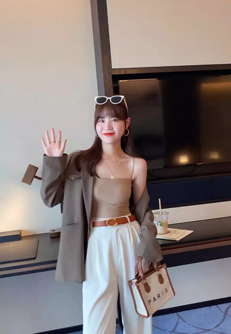 2 Pack Premium Arina Ice Silk Bralette Inner Top Tube in Grey and Nude