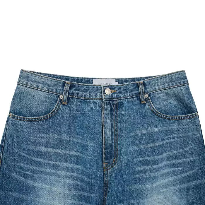 【acme'de la vie】☆YELLOW BRUSH WASHING WIDE DENIM PANT.S Jual Acme De La Vie VINTAGE FUSION BRUSH WASHING DENIM PANTS