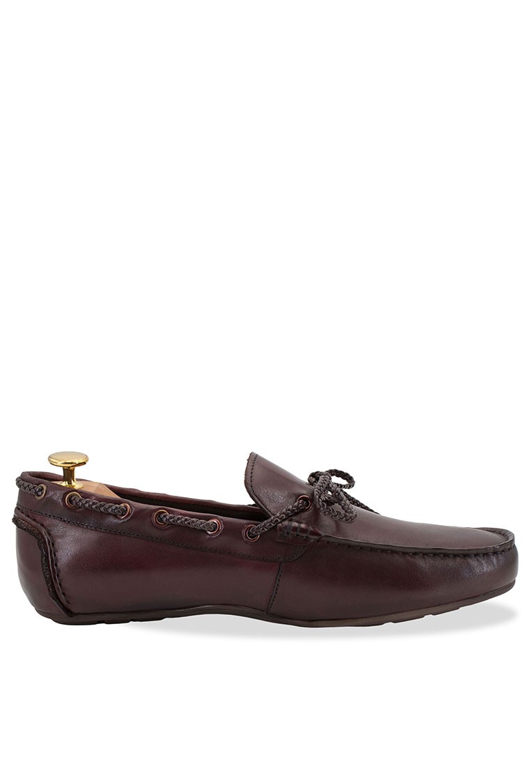Esperanza Burgundy Moccasins