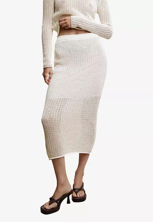 Openwork Knitted Skirt