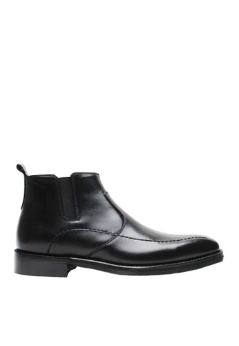 Twenty Eight Shoes black VANSA  Vintage Leather Ankle Boots  VSM-B8382 B8C37SH7C0B6BAGS_1