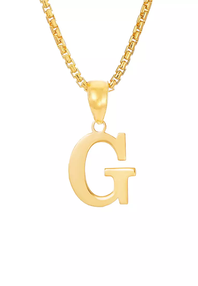 HABIB 916/22K Yellow Gold Alphabet Pendant STP060723(G)