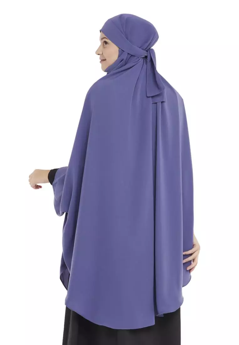 Queenza Zayidan French Khimar Hijab Ameera - Denim