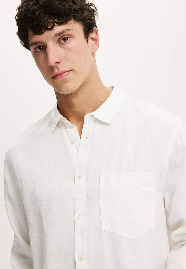 Relaxed Linen Long Sleeves Shirt