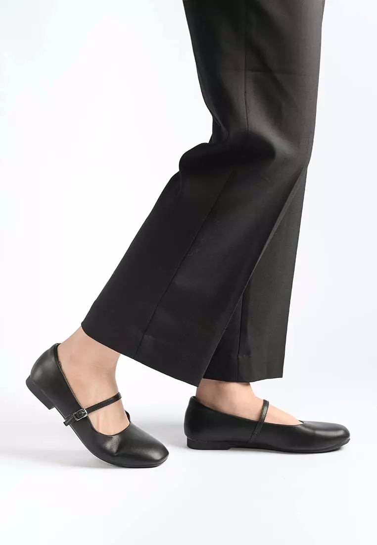 Brie Ballerina Strap Flats