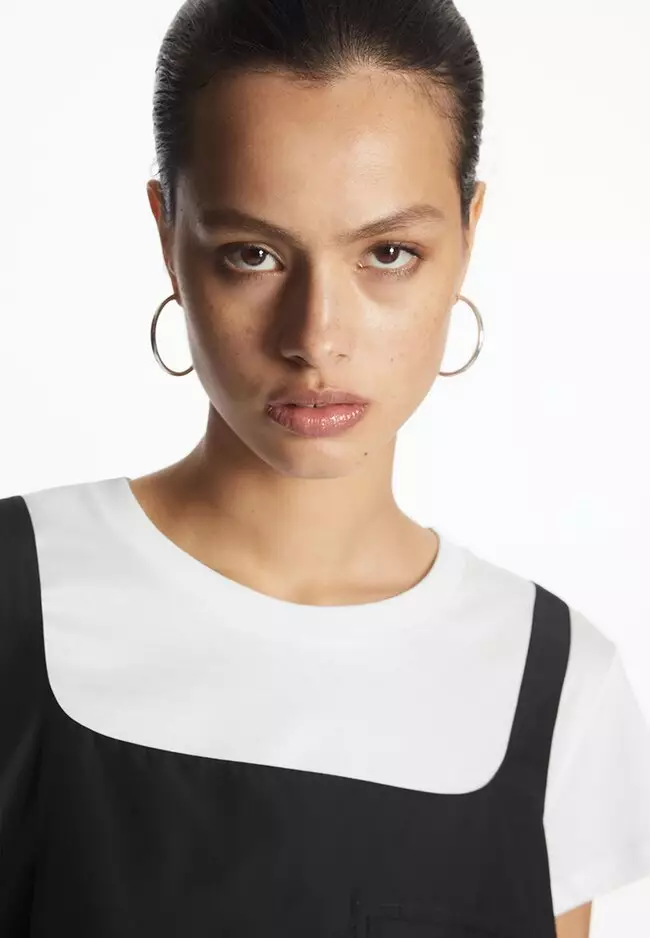 COS ContrastPanel Mini Dress 2024 Buy COS Online ZALORA Hong Kong