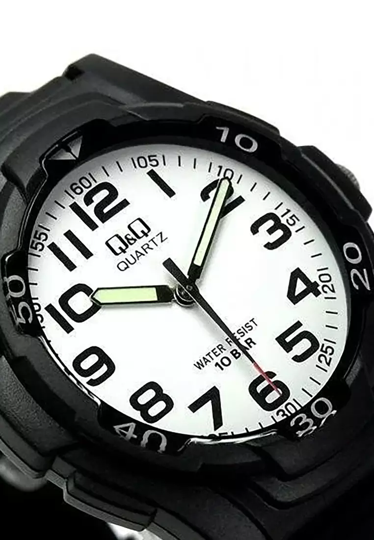 Watch By Citizen VP84J001Y Men Analog Watch with Black Resin Strap